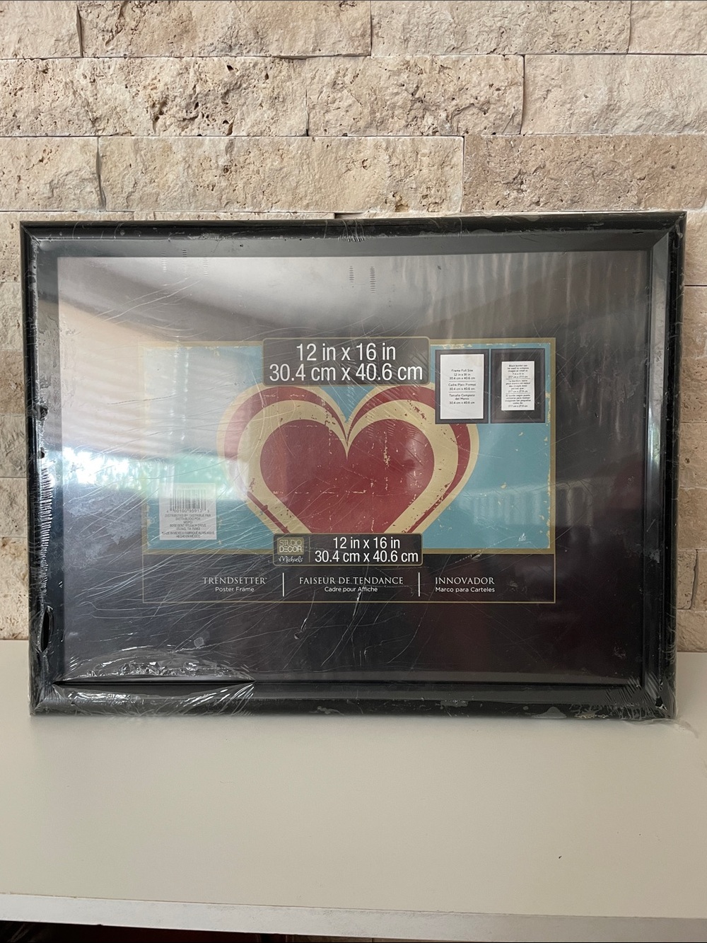 Studio Decor Black Plastic Picture Frame (set of three)